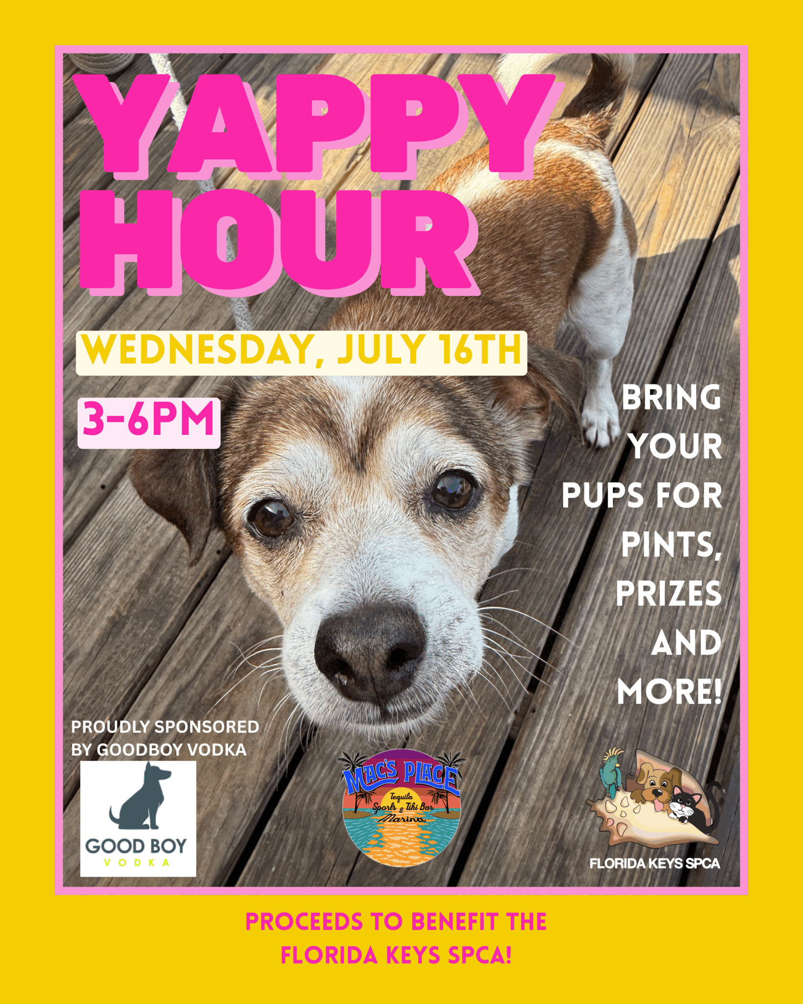 MACS PLACE YAPPY HOUR JULY MACS PLACE YAPPY HOUR JULY